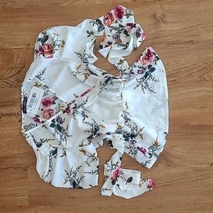 Puff sleeve wrap top